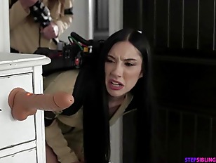Stepsis and her sexy friend make fun about my tiny dick