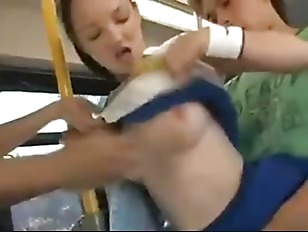 Asian Bus Forced - Asian guys rape white girl on the bus