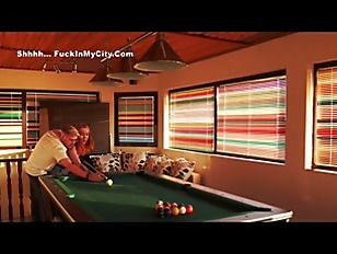 Who would play pool next to this redhead chickOow9HiZV