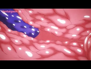 [エロアニ]触手に犯されて女子校生ちゃん処女喪失！大量発射されちゃう！