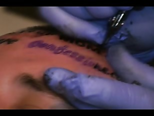 Crack Whore Tattoo on Moron Forehead