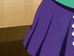 [エロアニ]カウンター下でご奉仕！こっそりチンポ気持ちよくされて最高やん♡