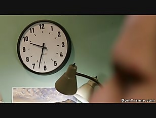 Domtranny porn video – Tranny secretary fucks deep throat guy