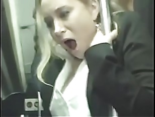 Blonde Milf was molested by Japanese guy to orgasm on bus - ReMilf.com