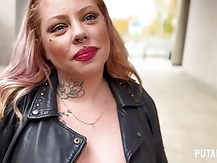 Bignatural porn video – PutaLocura - Tattooed Latina MILF Angie Babydoll is caught on the street by Torbe