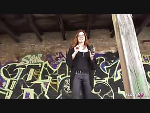 Publicagent porn video – GERMAN SCOUT - Glasses Ginger Redhead MILF Mona Einhorny First Time Porn at Hard Casting