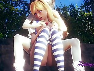 Alice in The Wonderland Hentai 3D - Alice is Fucked by White Rabbit and he cums in her pussy- Animation Japanese Porn Video