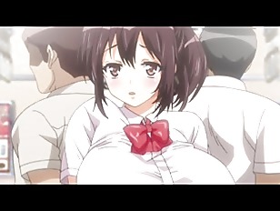 [エロアニ]おっぱいとおまんこは電車内でいつも発情期！ムチムチ大きなお尻にチンコを挿入したら声をおさえながらアへ顔になっちゃう！