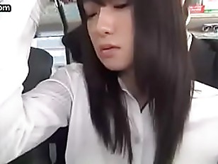 Bus Sex Singapur - Young office girl goes on a real public sex bus