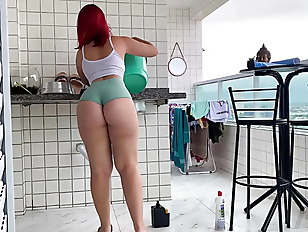 I called this maid to clean my house, and she looked like this to me, I got very horny