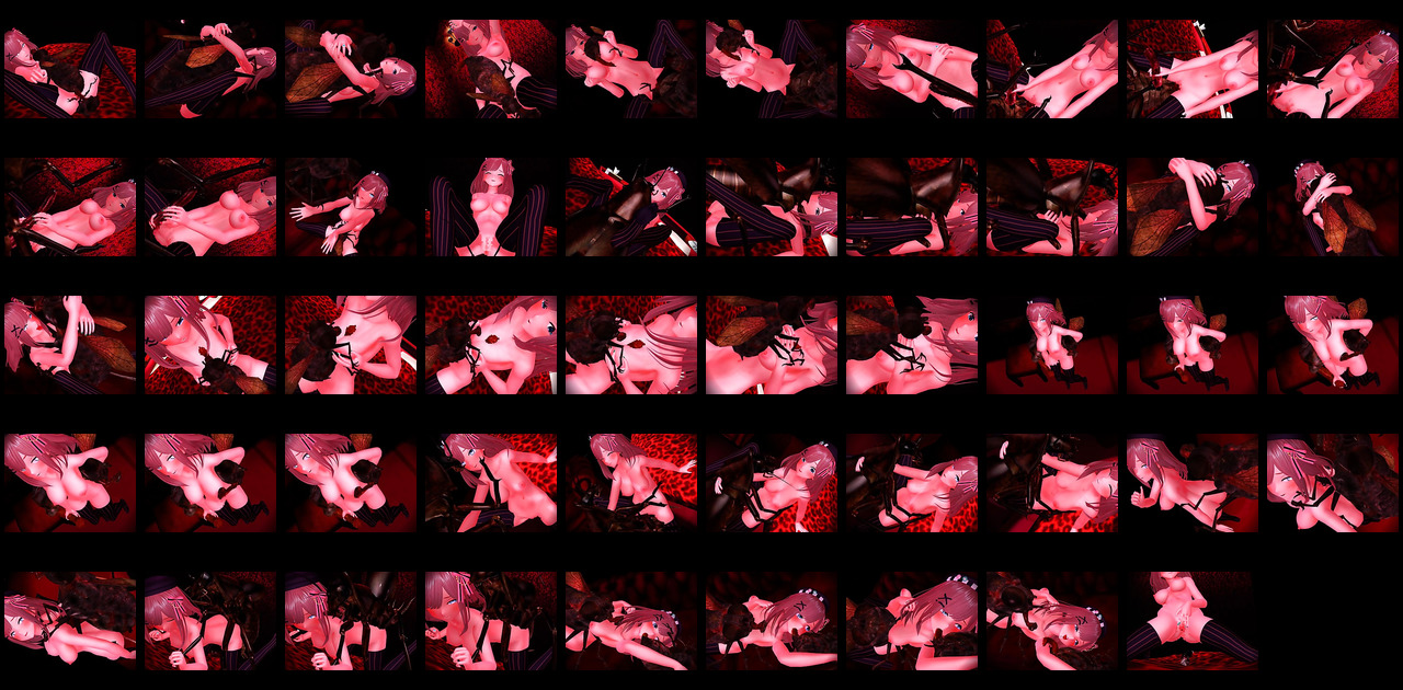 MMD insect fucking anime slut