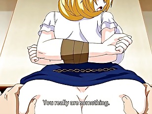 [エロアニ]金髪爆乳先生のエロいおっぱいにクリップ挟んでエッチなおマンコをちんこでかき回しちゃう♡