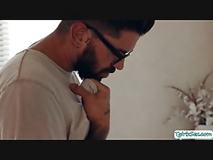Guyonshemale porn video – Horny shemale stepmom lets her stepson fuck her wet ass