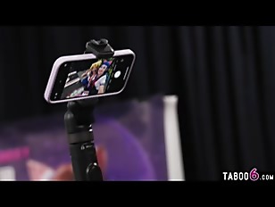 Futakuthon convention with Futa stars and a curvy fan girl