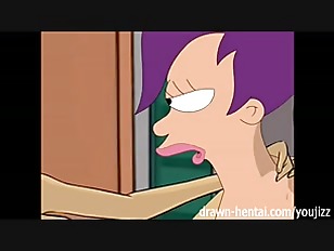 Animation of Leela having sex with a horse