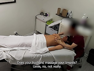 Rita, white MILF was fucked during a couple&amp;#'s massage!