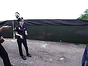 Naked police women planted weed to  blowjob